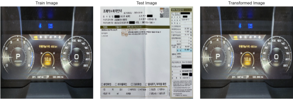 Mixup 적용된 문서 이미지